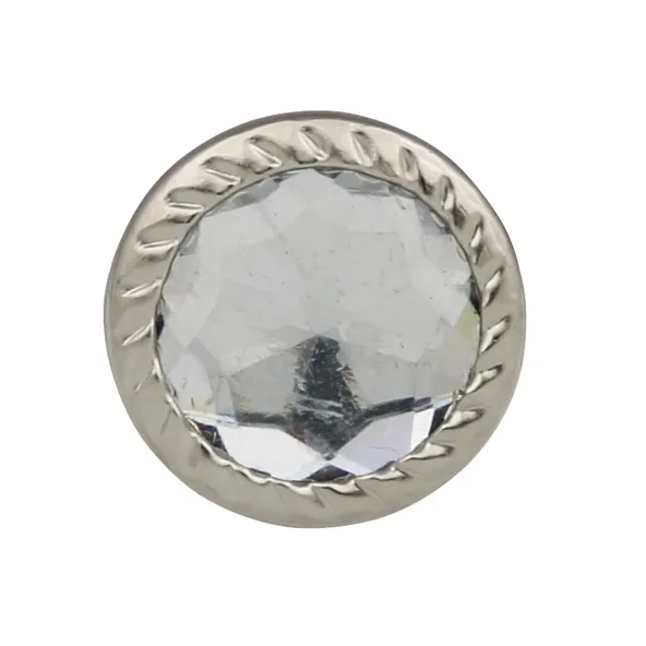 Dekoratif Parlak Taşlı Kabara Raptiye 17 Mm - 500 - Resim 2