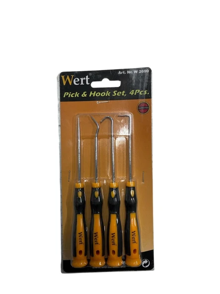 WERT 2690 Delici Biz İğnesi Ve Kanca Seti 4 Parça