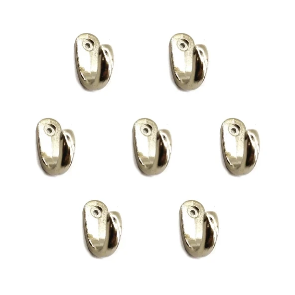 Büyük Tekli Fincan Askı, Dekor Askısı - Nikel, 100 Adet, 12x23x30 Mm - 2