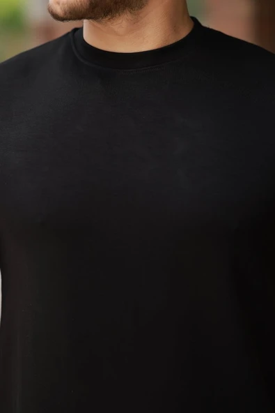 Erkek Basic Kısa Kollu Tişört - Resim 3