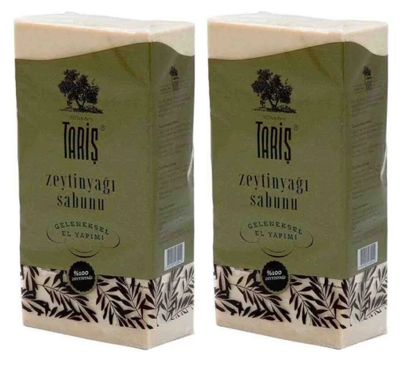 Tariş Antik Geleneksel Doğal El Yapımı Zeytinyağlı Sabun 800 Gr x 2 Paket - 1