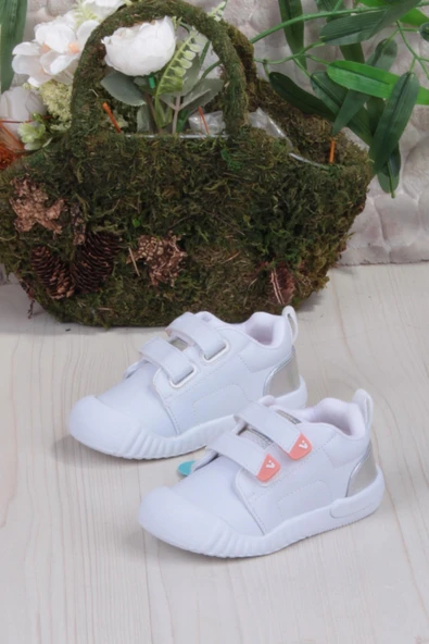 Vicco 950.B25K.261 Forum Beyaz Rahat Esnek Kız Çocuk Ayakkabı - Resim 3