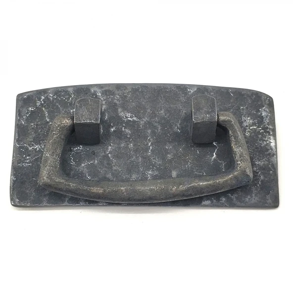 Antika Tarz Dekoratif Pirinç Otantik Dövme Kapı Kulbu - 45x90 Mm, Oksit ürün görseli