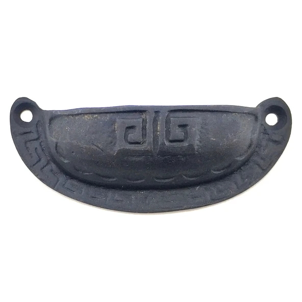 Antika Tarz Dekoratif Pirinç Çizgili Tas Mobilya Kulbu - 37x90 Mm, Oksit ürün görseli