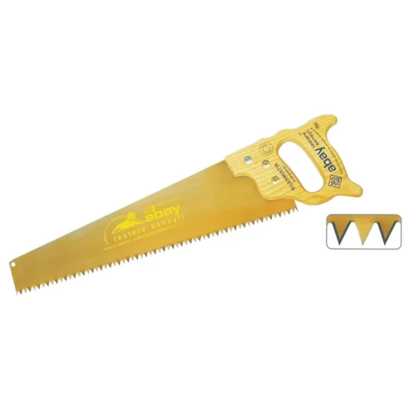 Sarı Çelik Pala Testere 50 Cm - Ahşap Sap - 1