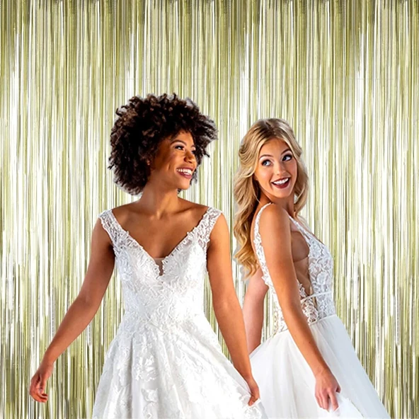 Mat Altın Püsküllü Kapı Perdesi - Resim 2