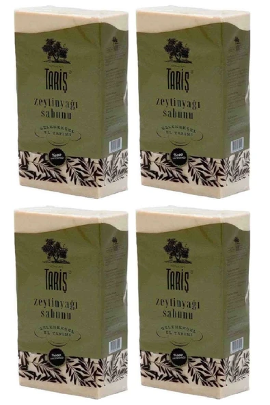 Tariş Antik Geleneksel Doğal El Yapımı Zeytinyağlı Sabun 800 Gr x 4 Paket ürün görseli