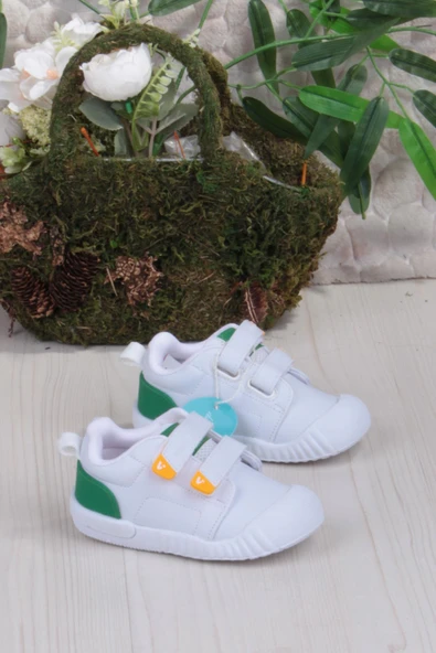 Vicco 950.B25K.261 Forum Beyaz Yeşil Rahat Esnek Çocuk Ayakkabı