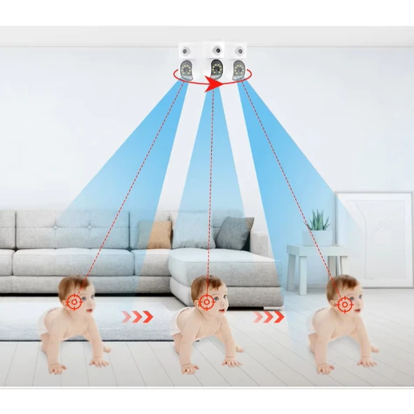 Çift Lensli İç Mekan Wi-Fi Kamera - 3