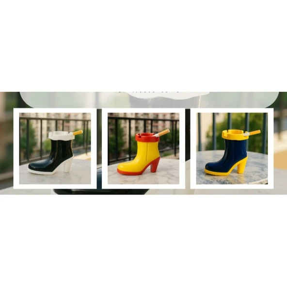 Çizme Tasarımlı Kokusuz Küllük ürün görseli