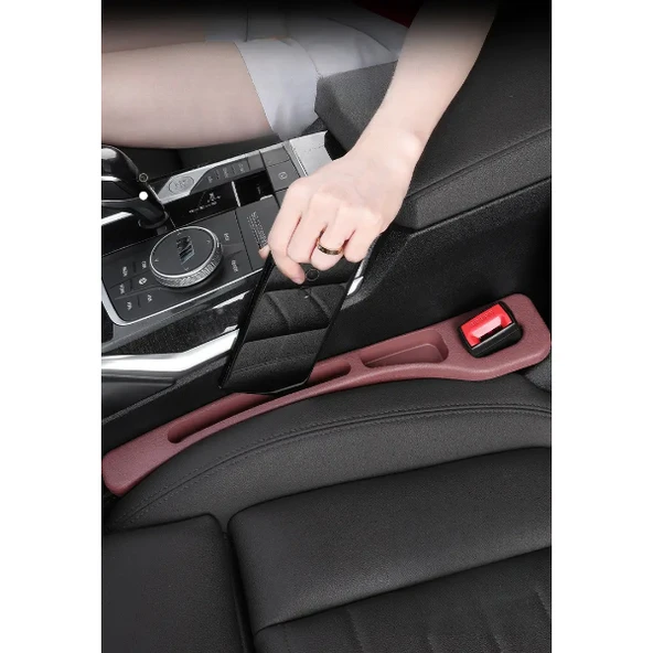 Araba Koltuk Arası Düzenleyici Bordo Renk - Resim 3