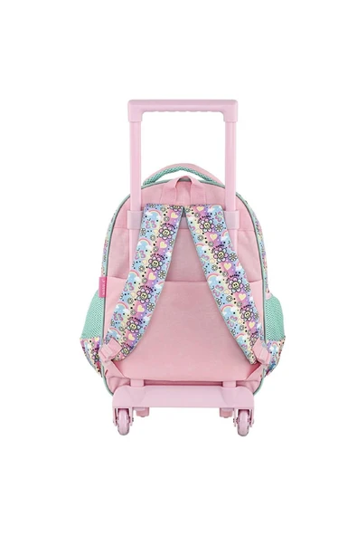 Muggle 2 Bölmeli Live Happy Çekçekli Okul Sırt Çantası Pembe - 6