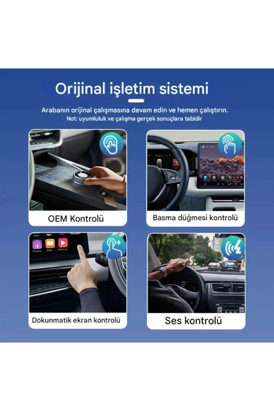 Kablosuz Android Auto/Car Play USB Dongle Cihazı - 5
