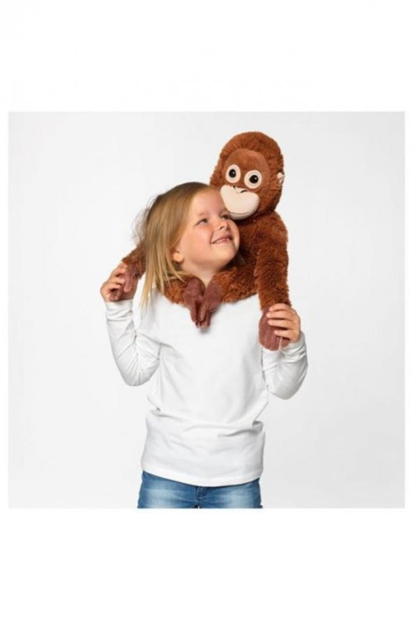 IKEA DJUNGELSKOG Yumuşak Maymun / Orangutan Peluş Oyuncak - 2