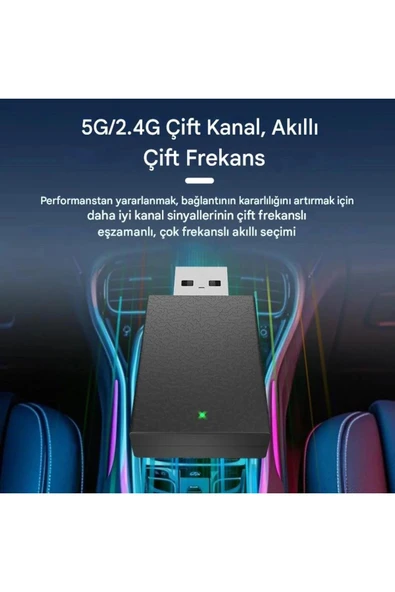Kablosuz Android Auto/Car Play USB Dongle Cihazı - 6