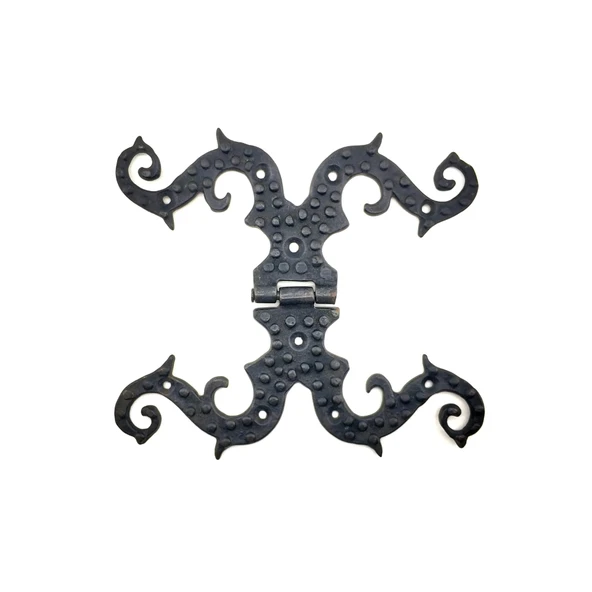 Antika Tarz Dekoratif Pirinç Süslü Menteşe - 190x170 Mm, Oksit ürün görseli