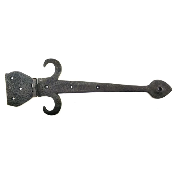 Antika Tarz Dekoratif Pirinç Kuyruklu Çanak Menteşe - 137x390 Mm, Oksit - 1