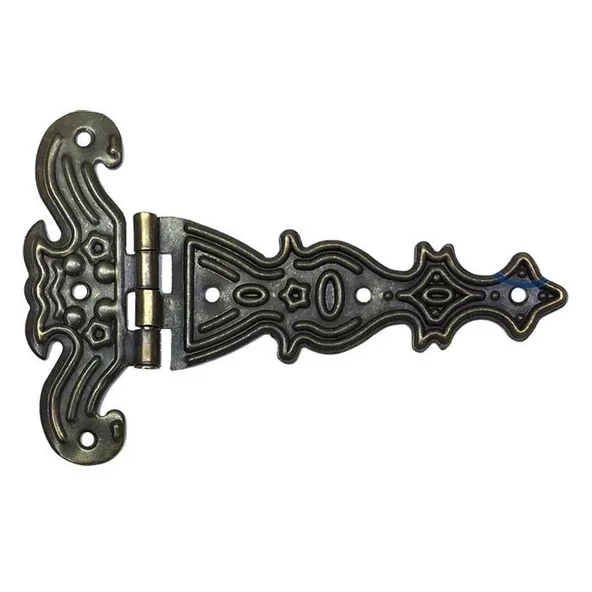 Dekoratif, Sac Tek Kuyruklu Menteşe - 69x102 Mm, Büyük, Antik, 1 Adet ürün görseli