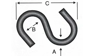 Es - S Kanca Büyük 5x55 - 100 Adet - Resim 2