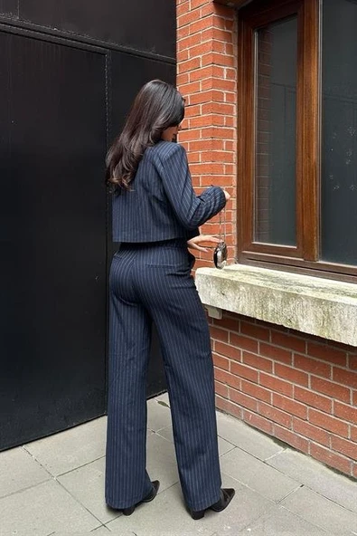 Renata Çizgili Pantolon Takım 9568-24 - Resim 4