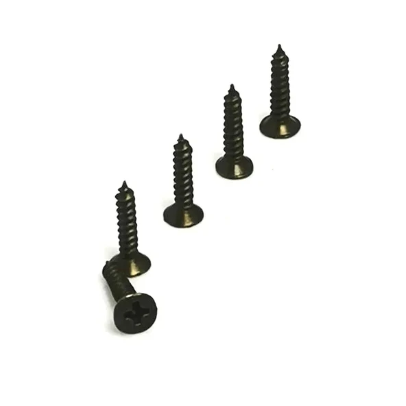 Klips, Menteşe, Ayak, Ağaç, Sunta Vidası 3x13 Mm - Siyah 100 Adet - 1