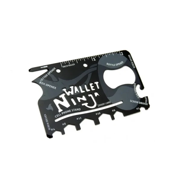 Ninja Wallet Survival Acil Durum Kiti / Kartı - 18 İn 1 - 1