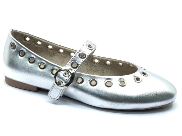 Feles Zımba Detaylı Kadın Babet Ayakkabı - Resim 6