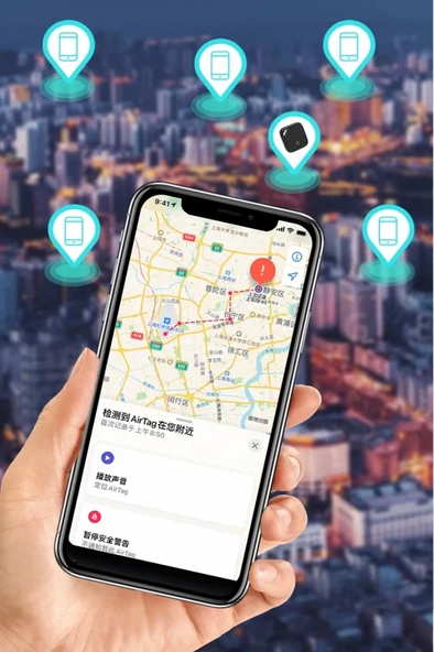 Smart Tag Airtag Akıllı Takip Cihazı Apple My Find Uyumlu Beyaz - 4