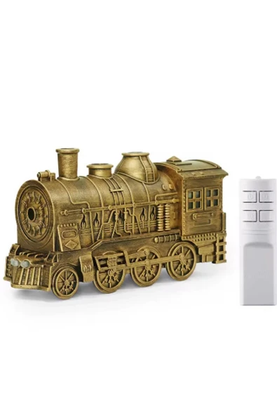 Tren Şeklinde Buharlı Oda Hava Nemlendirici Işık Buhar Makinesi Kumandalı