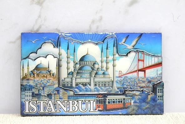 Ahşap İstanbul Temalı Magnet Alk4362 - 1
