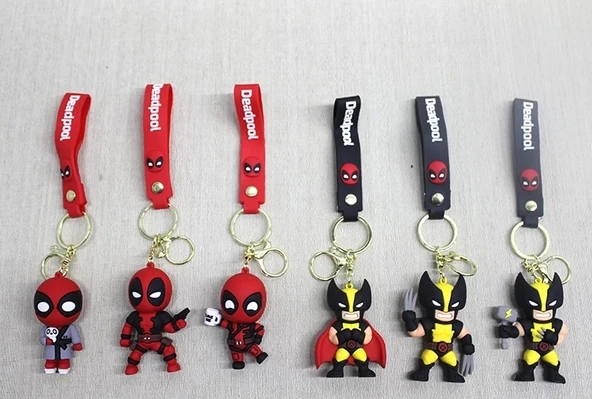 Deadpool Volverine Silikon Anahtarlık Alk4270 - 1