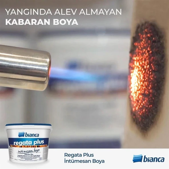 Bianca Regata Anti-Fire Plus Yangında Kabaran İntümesan Boya 18 Kg Beyaz - 2