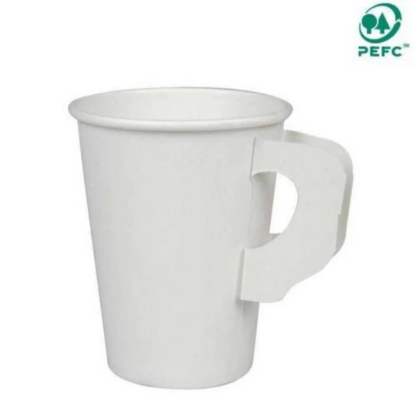 Pappbeger Kulplu Saplı 175 Ml. 6 Oz Kraft Karton Bardak - Gri - 30 Adetlik 3 Paket - 4