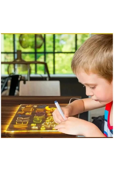 12 Inc Led Işıklı Çizim Tahtası Ayarlanabilir Stant Ve Kalemleri İle - 2