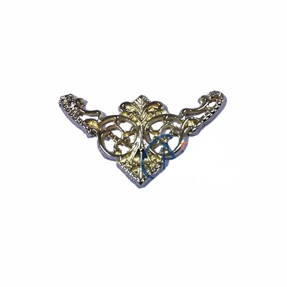 Dekoratif Köşe Süsü, Köşelik - Küçük, 19x34mm, Sarı, 1 Adet ürün görseli