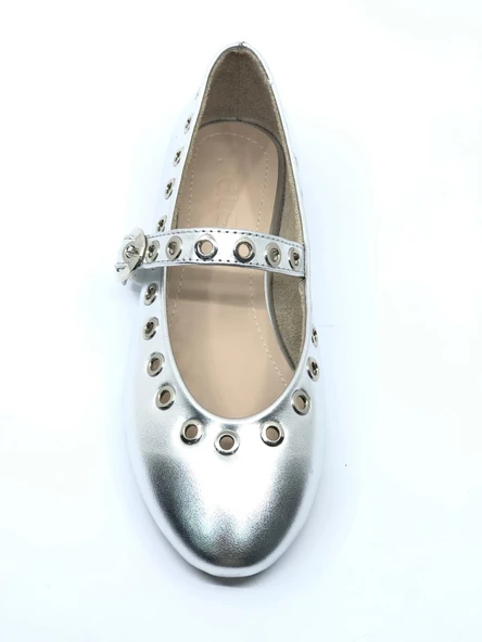 Feles Zımba Detaylı Kadın Babet Ayakkabı - Resim 8