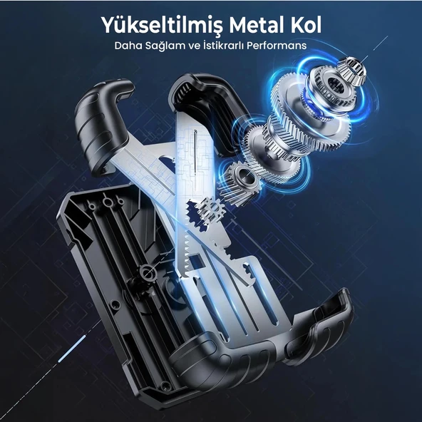 360° Derece Ayarlanabilen Gidon Bağlantılı Bisiklet Motosiklet İçin Abs 4-7.8″ İnç Telefon Tutucu - 4