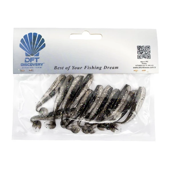 DFT Sasi 6,5cm 1.6g İğnesiz R:06 Siyah Simli 1/12 ürün görseli