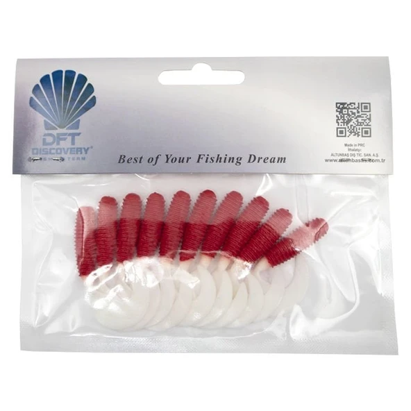 DFT Sasi 6 cm 2 g İğnesiz R:114 Kırmızı-Beyaz 1/10 ürün görseli