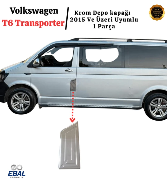 Vw T6 Transporter Krom Depo Kapağı 1 Parça  2015 Ve Üzeri Uyumlu Paslanmaz Çelik ürün görseli