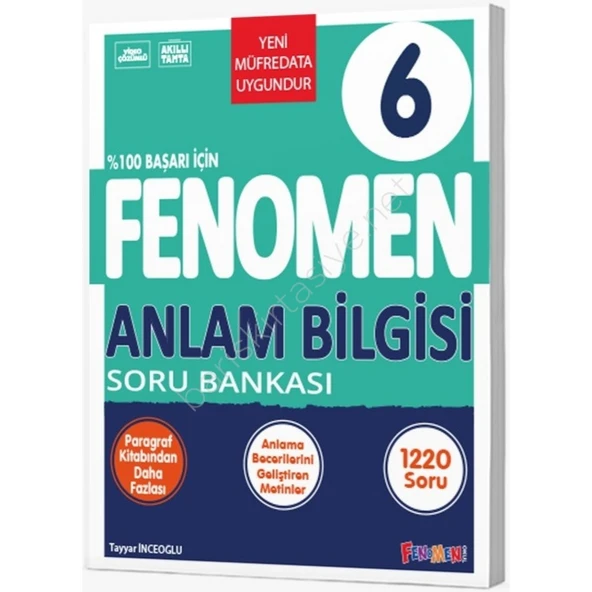 6. Sınıf Anlam Bilgisi Soru Bankası Fenomen Okul