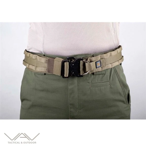 VAV BTAC01 Çelik Tokalı Taktik Kemer Haki XL-XXL - Resim 2