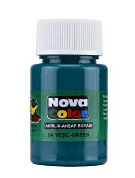 Nova Color Akrilik Boya 30 Ml Yeşil - 4 adet ürün görseli 1