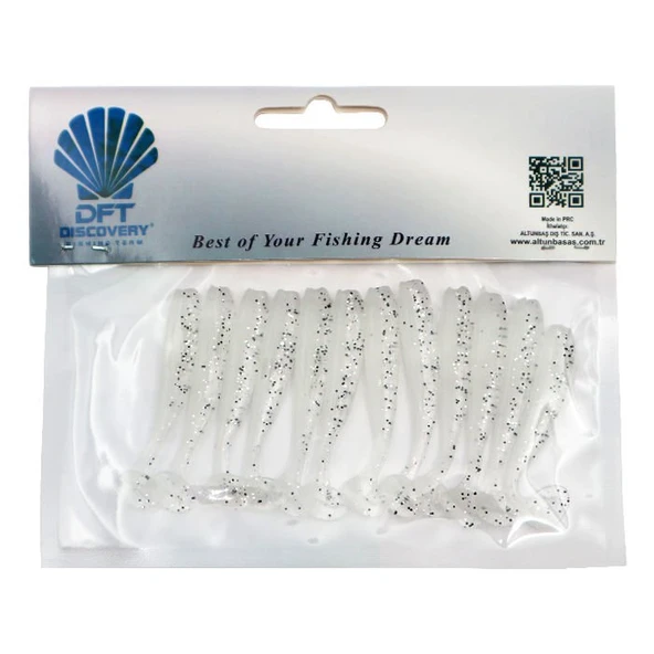 DFT Sasi 6,5cm 1.6g İğnesiz R:01 Şeffaf Beyaz 1/12 ürün görseli