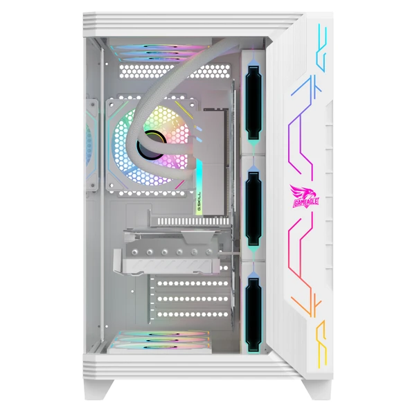 GAMEAGLE STORM BİLGİSAYAR KASASI / 850W+ 80POWER / SIVI SOĞUTMA (BEYAZ) - Resim 3