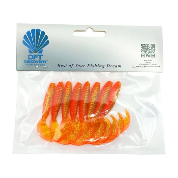 DFT Sasi 7,5 cm 2,6 g İğnesiz - Turuncu Simli 1/8 ürün görseli