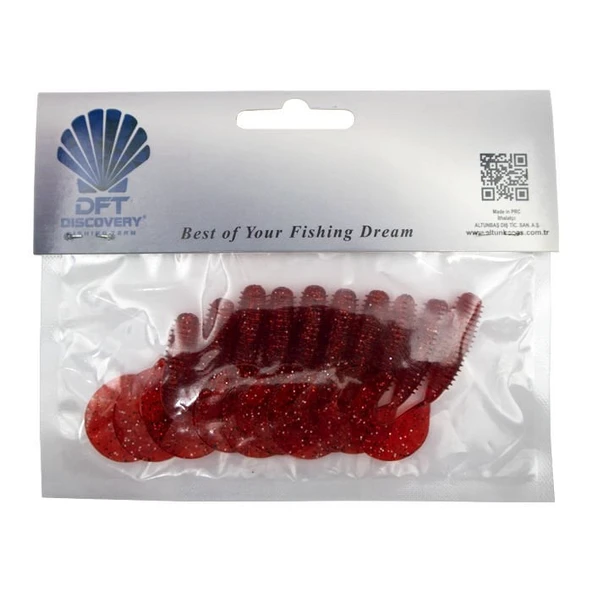 DFT Sasi 6 cm 2 g İğnesiz R:041 Kırmızı Simli 1/10 ürün görseli