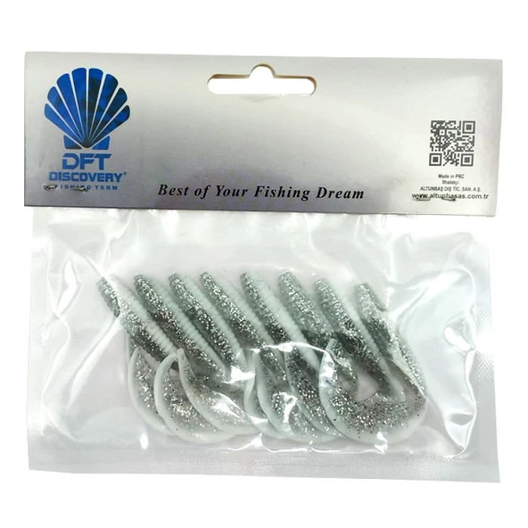 DFT Sasi 7,5 cm 2,6 g İğnesiz Renk:Beyaz Simli 1/8 ürün görseli