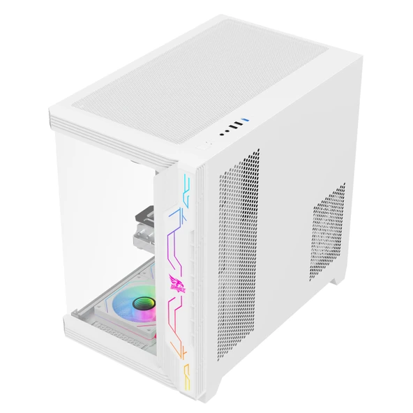 GAMEAGLE STORM BİLGİSAYAR KASASI / 850W+ 80POWER / SIVI SOĞUTMA (BEYAZ) - Resim 7