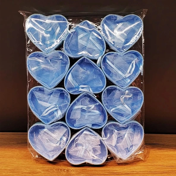 Kalp Tasarımlı Tül Kese - Resim 2